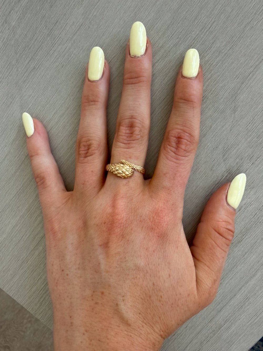 Mejuri 14K Gold Ouroboros Snake Ring Size 8 (Discontinued)